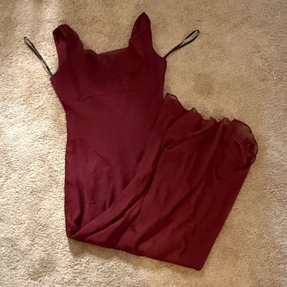 Michaelangelo Deep Red Dress Prom Wedding Party
